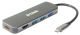 HUB extern D-LINK,porturi 3xSuperSpeed USB 3.0,1xUSB-C with data sync &amp; PD-60W,1xHDMI 4k,Dual-Slot SD/microSD/SDHC/SDXC Card Reader,conec USB Type C,cab10 cm,met, arg "DUB-2333"