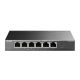 SWITCH PoE TP-LINK 6 porturi 10/100Mbps (4 PoE+), IEEE 802.3af/at, carcasa metalica "TL-SF1006P"